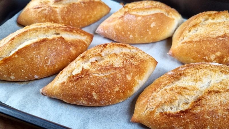 Crispy Wheat Grain Shaped Bread - Amazingly Soft Inside