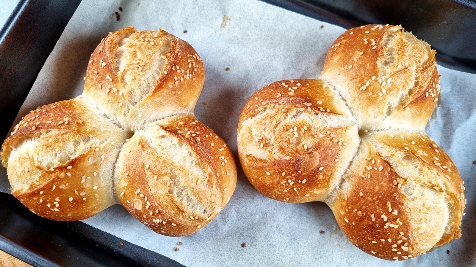 Sharing Bread Rolls - 6 Perfect Rolls